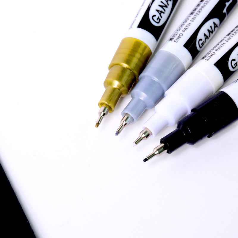 Guangna Paint Marker Extra Fine (0.7mm) WHITE GOLD SILVER BLACK