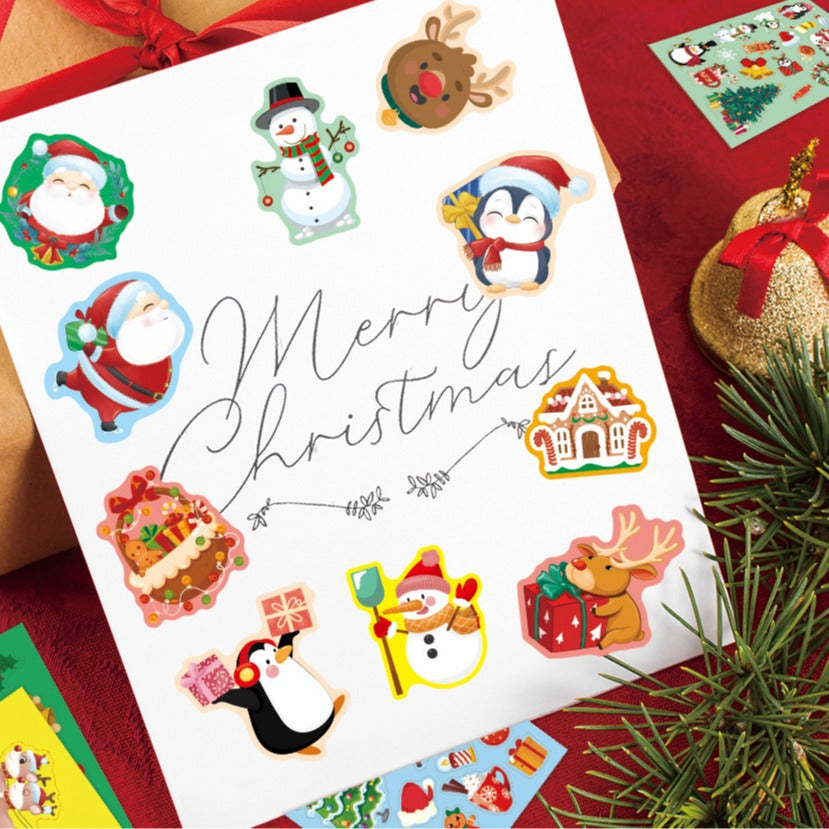 Make a Face Santa Claus Stickers for Kids 24 Sheets