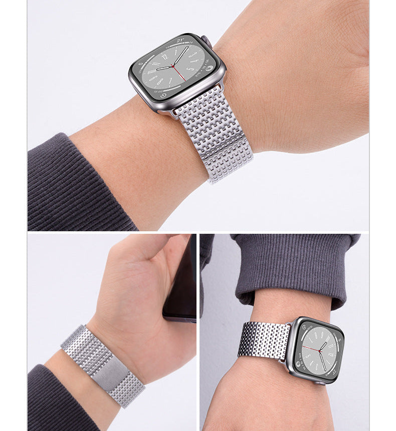 Apple Watch Chain-Link Magnetic Stainless Steel Band