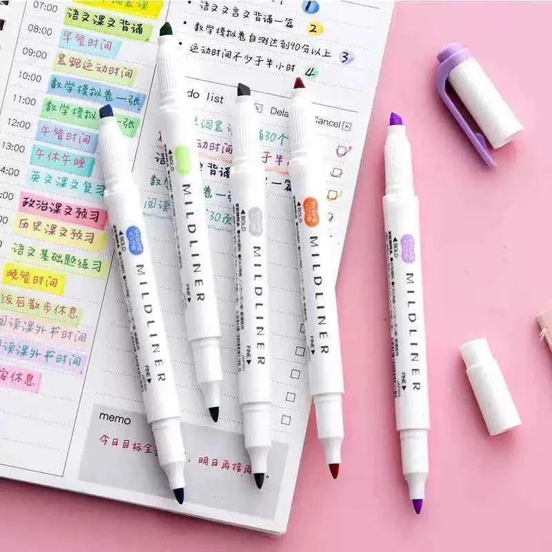 Zebra Pen Mildliner Dual-Tip Highlighter Set,5 Color Pack