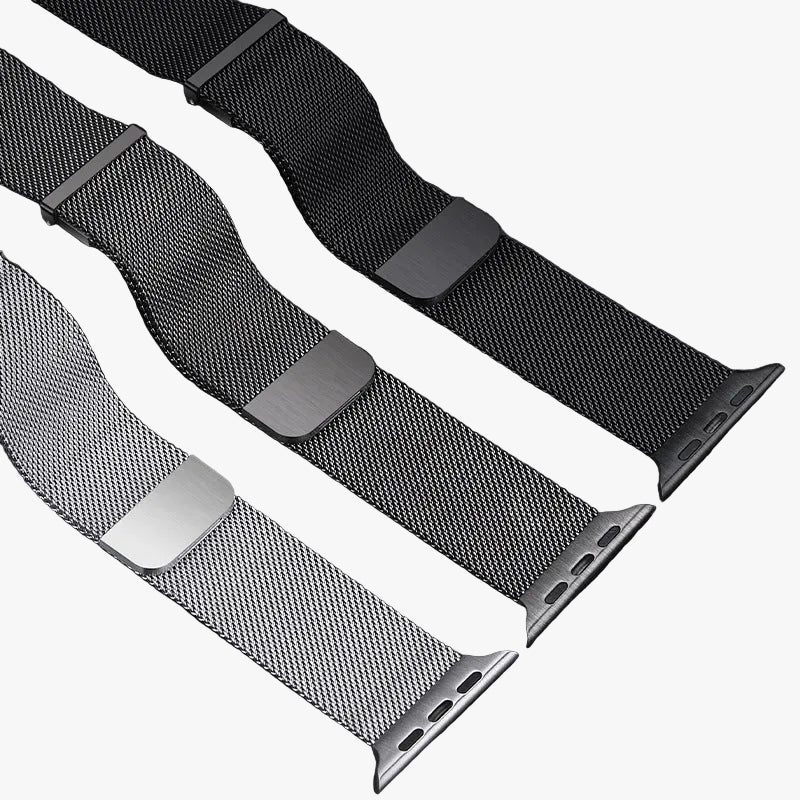 Apple Watch Two-Piece Double Magnetic Stainless Steel Metal Strap