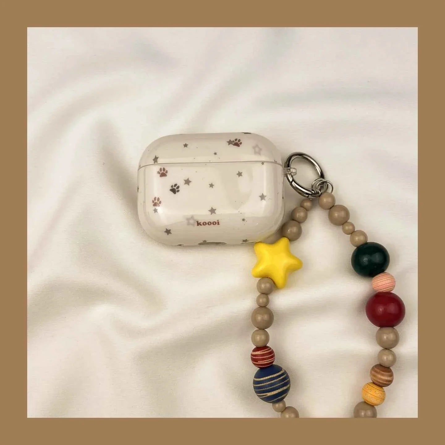 Star & Puppy Paw Print AirPods Case C