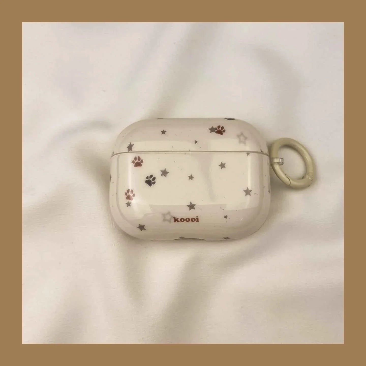 Star & Puppy Paw Print AirPods Case A