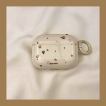 Star & Puppy Paw Print AirPods Case A