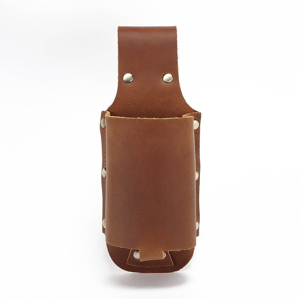Genuine Leather Belt-Mounted Beer Holster Bottle Holder Coffee