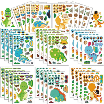 Make a Face Tyrannosaurus Rex Stickers for Kids 32 Sheets