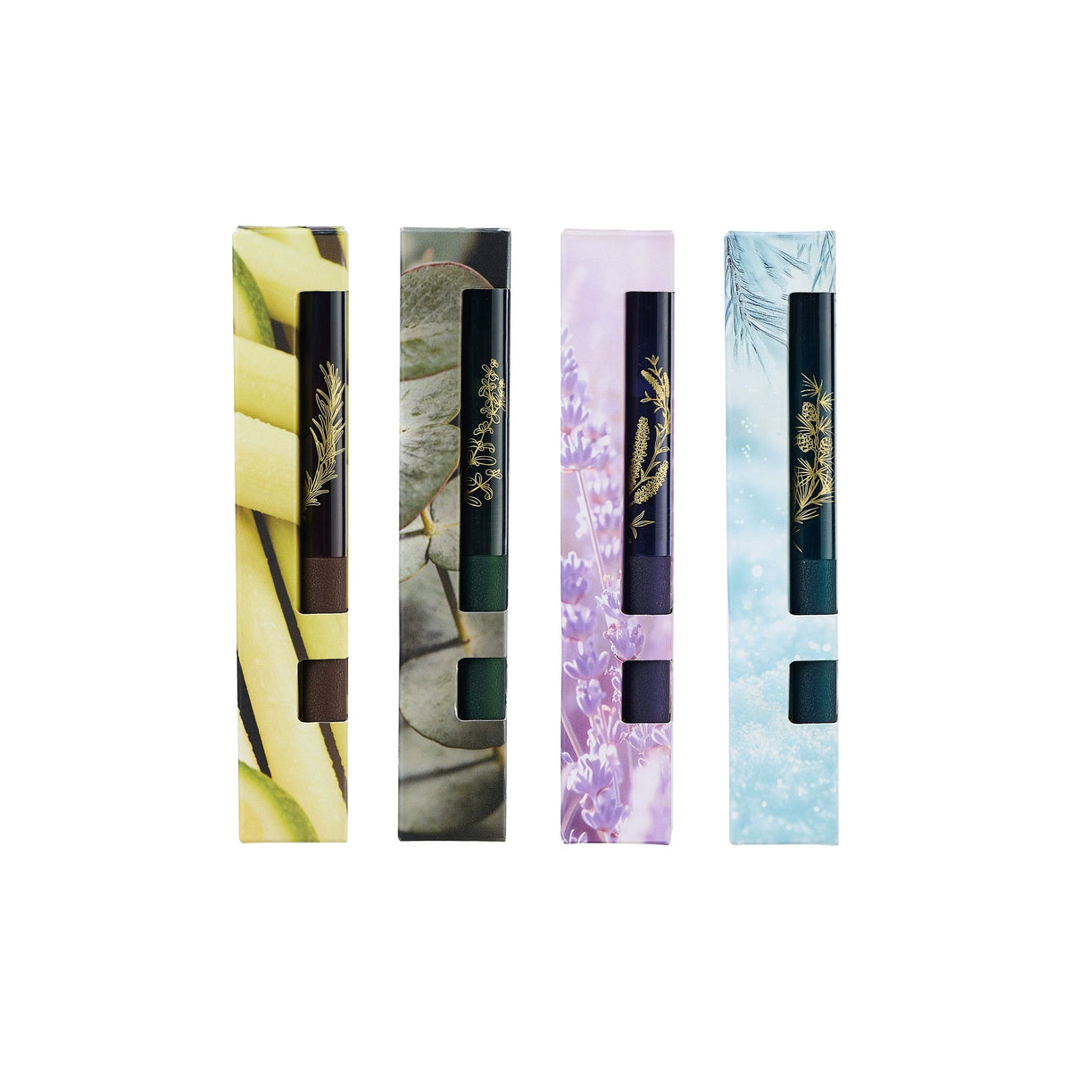 TANOOCI Calm Moments Aromatherapy Gel Pen Set | 0.5mm | 4 Scents: Lavender, Cedarwood, Eucalyptus & Lemongrass