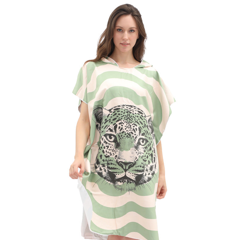 Women's Quick-Dry Wearable Beach Towel Poncho – 80 x 135cm