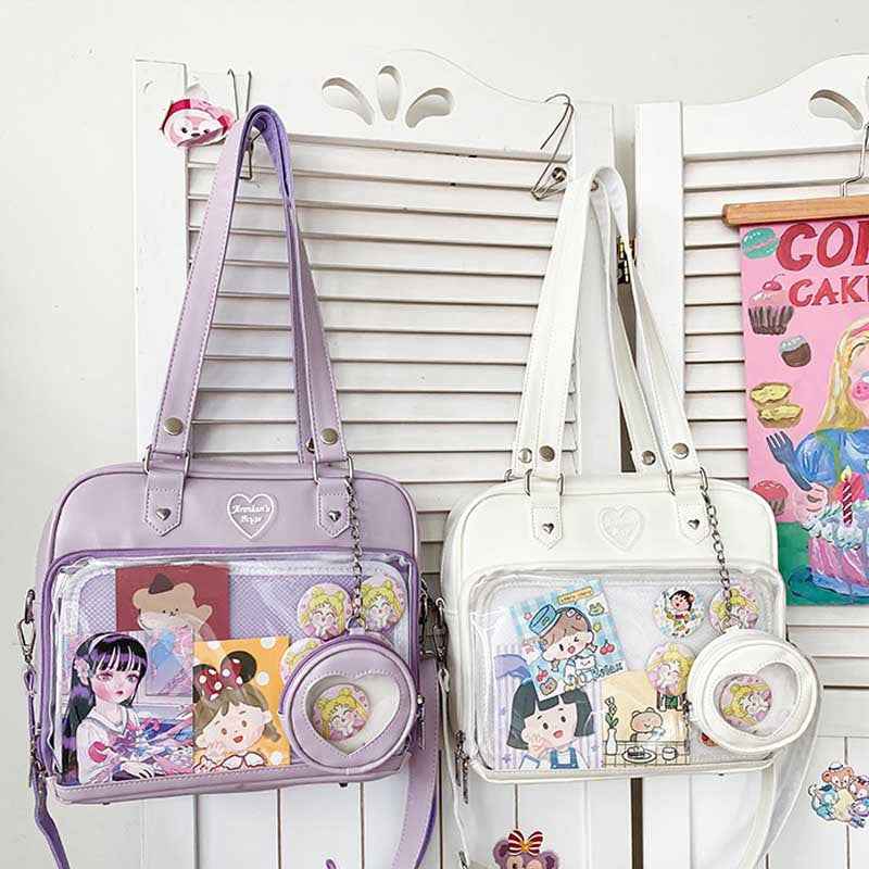 Kawaii Ita JK Lolita Crossbody Shoulder Bag with Small Pouch