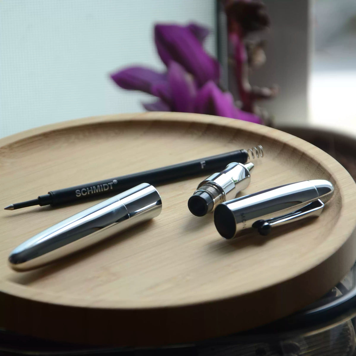 Time Capsule Chrome-Plated Brass Pen – Fountain Pen or Rollerball