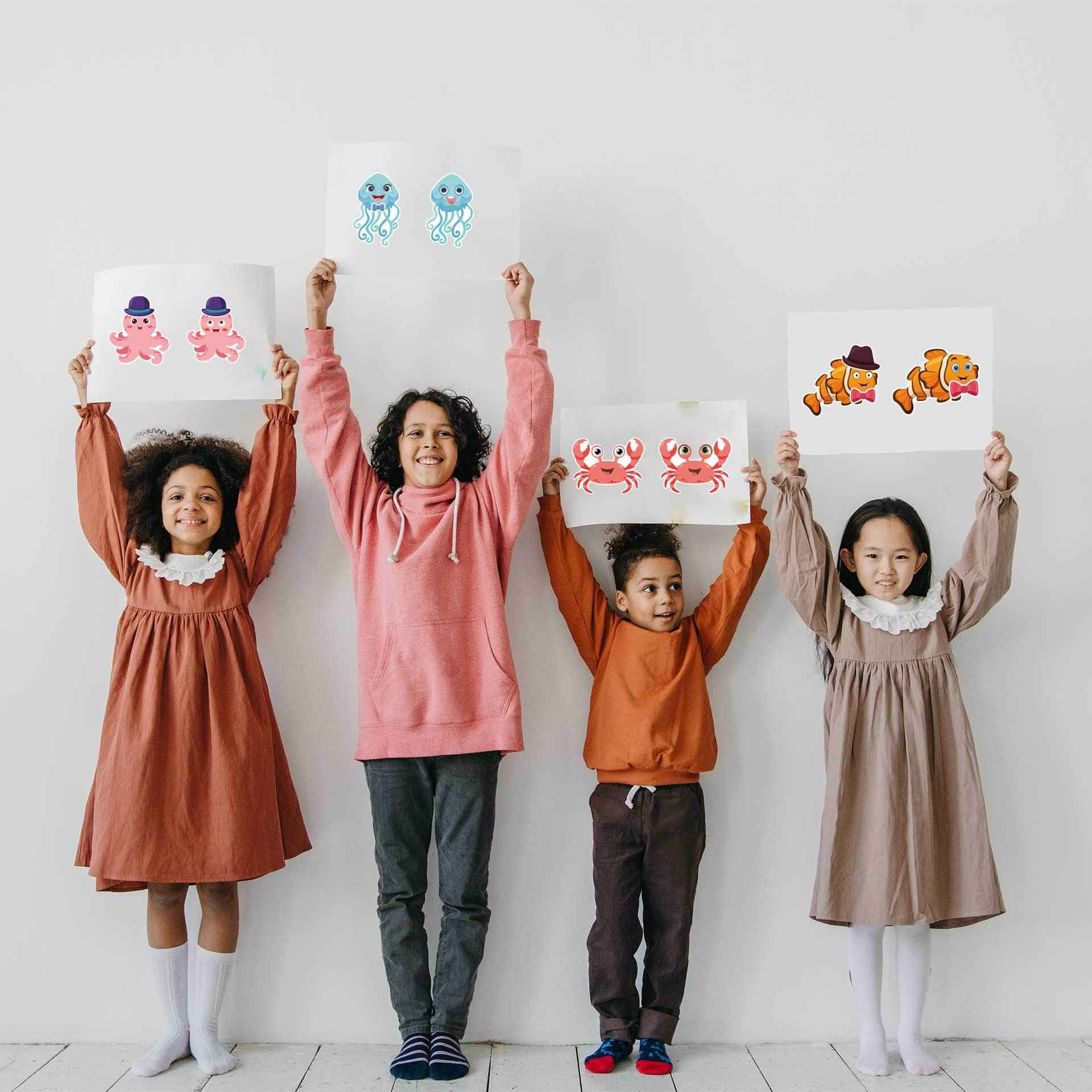 32 Sheets Sea Animals Make Your Own Stickers for Kids
