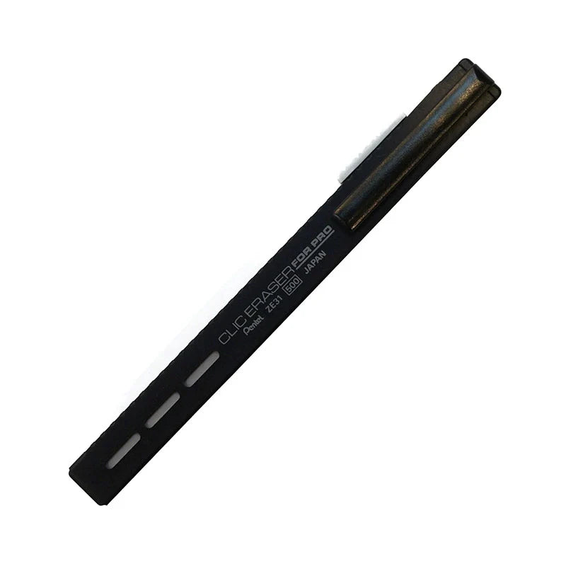Pentel Clic Eraser Metal Shell for Pencil/Gel/Ballpoint Pen FOR PRO