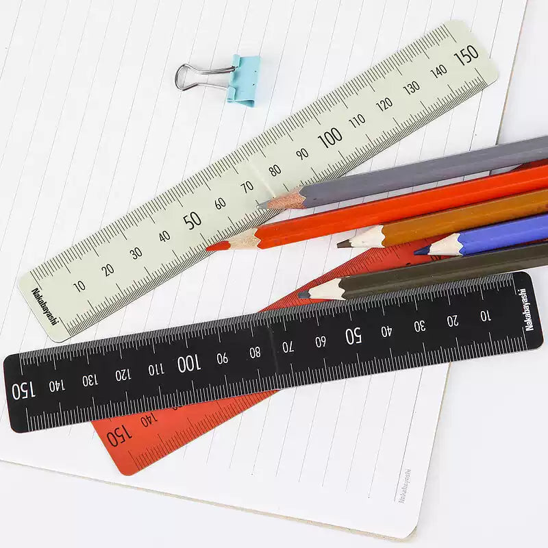 Nakabayashi Magnetic Bookmark Ruler 15cm + 25cm 2 Pack