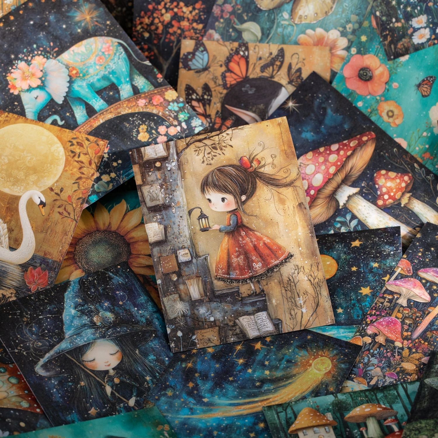 60pcs Fairy Tale Secrets Decorative Stickers Set A6 Size