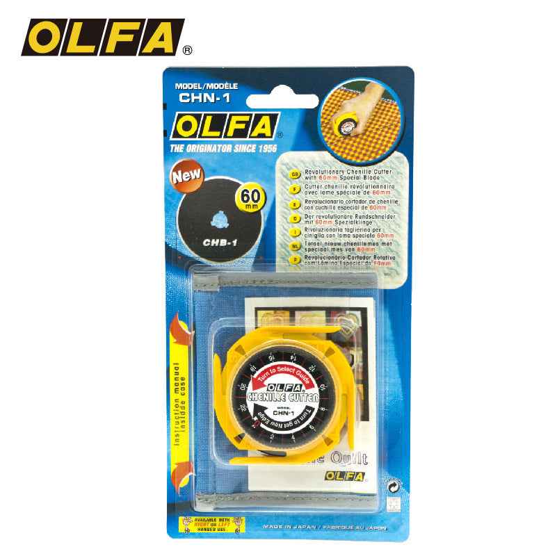 OLFA Chenille Cutter, Yellow (CHN-1) for Sewing,Quilting