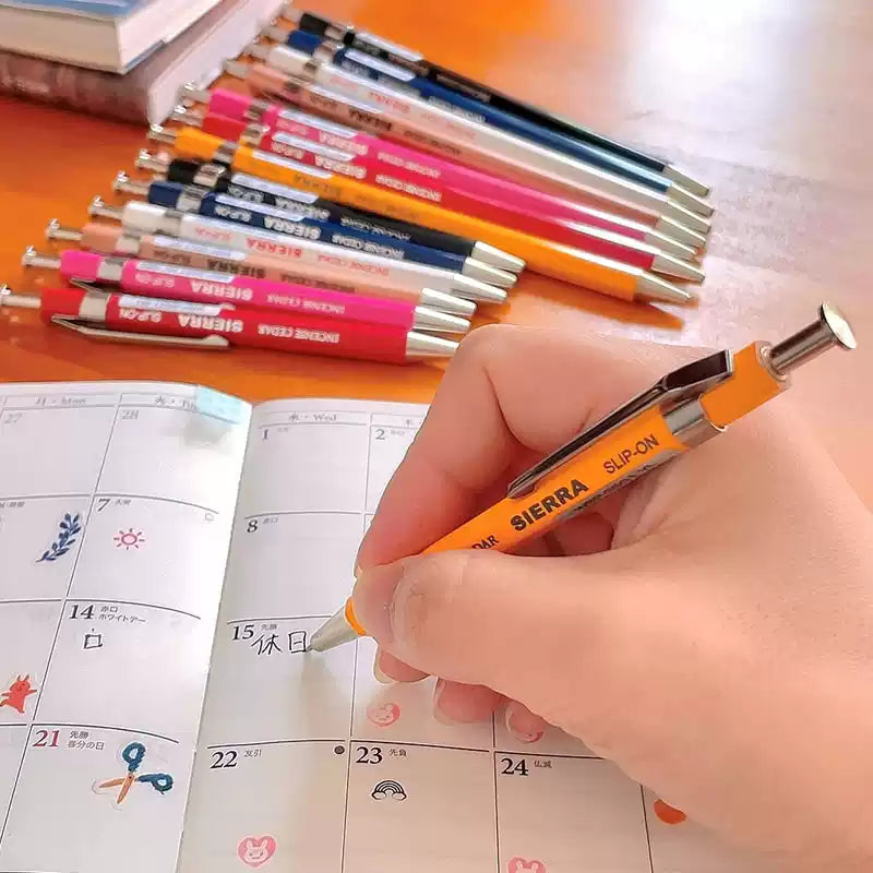 Slip-On Sierra Wooden Axis Ballpoint Pen - 0.5mm - Short