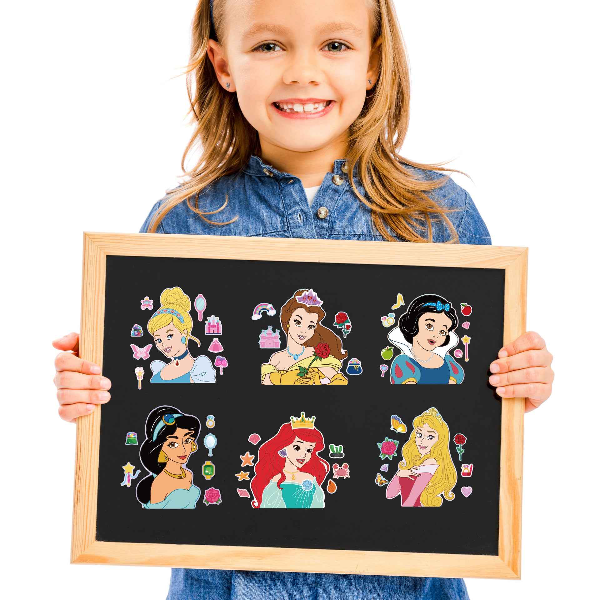 Make a Face Princess Stickers for Kids 24 Sheets