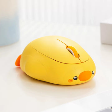 Cute Yellow Big Duck-Shaped Wireless Mouse