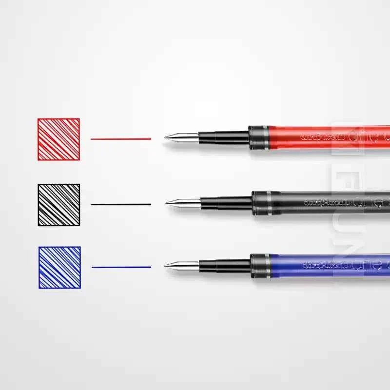 Uni-ball One UMR-38S Gel Pen Refill - 0.38mm - Black/Blue/Red Ink 10 Pack