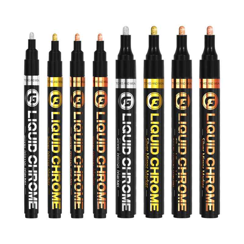 Guangna Liquid Chrome Mirror Marker - Gold - 3 Pack