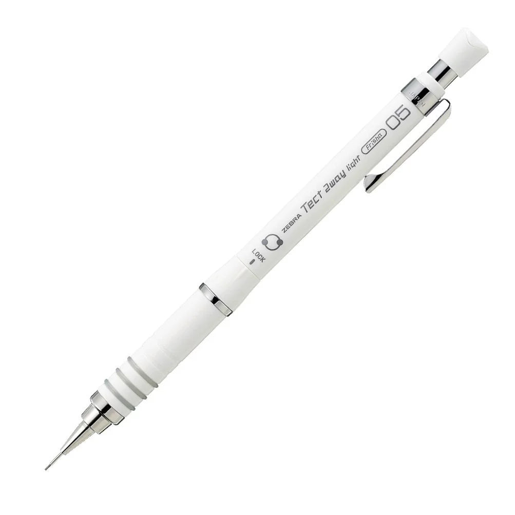 Zebra Mechanical Pencil Tect 2 Way Light, 0.5mm White