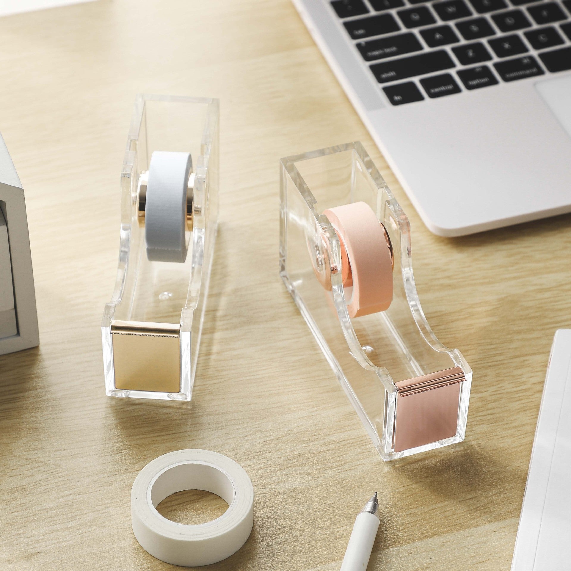 Office Transparent Acrylic Tape Dispenser