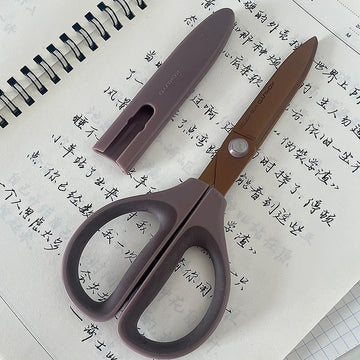 KOKUYO SAXA Titanium-Coated Scissors | Safe, Portable & Multi-Purpose | 172×76mm | WSG-HSPT251 Dark Pink