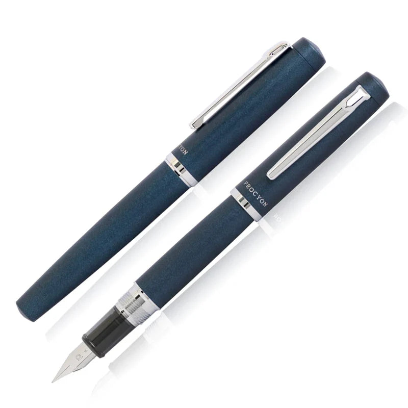 Platinum PROCYON PNS-5000 Fountain Pen – Iridium Nib | F 0.38mm / M 0.5mm | Turquoise / Persimmon / Lemon / Deep Sea / White / Carmine / Dark Mica Deep Sea
