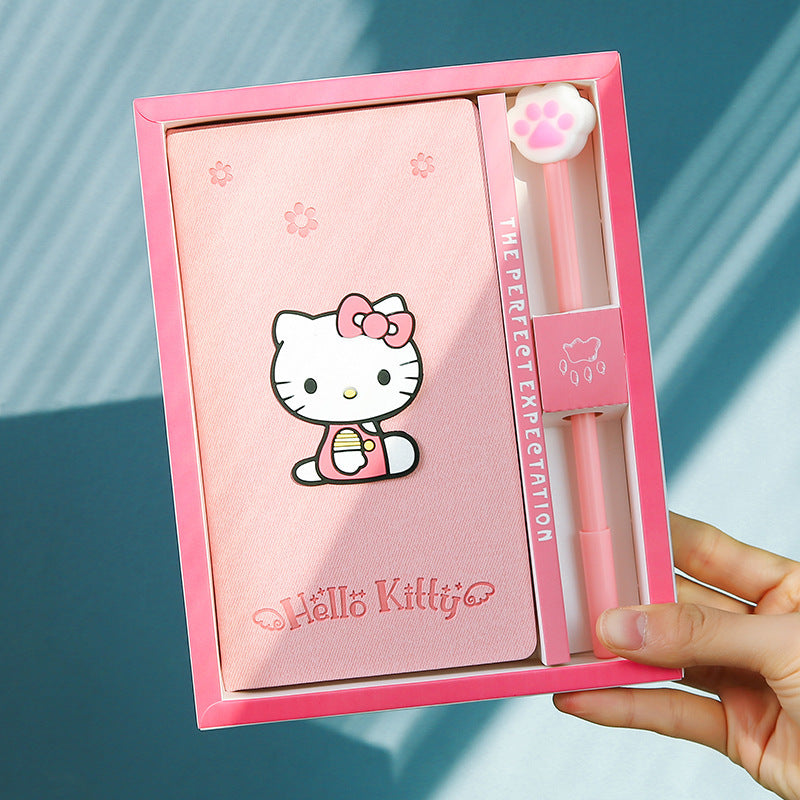 Cute Kids DIY Journal Notebook Gift Set with Pen Hello Kitty