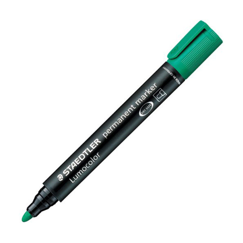 STAEDTLER 352 Lumocolor Permanent Marker Pen,2mm,4 Pack Green