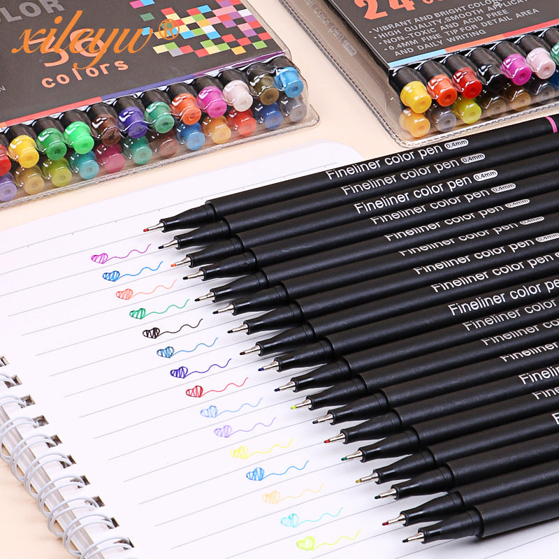 100 Colors Fineliner Fine Point Pens 0.4mm Drawing Markers 100 Pack