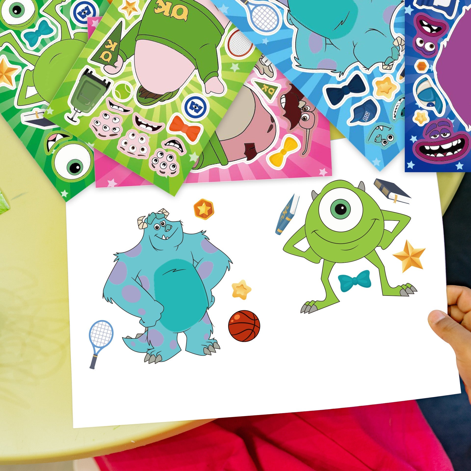 Make a Face Monsters University Stickers for Kids 32 Sheets