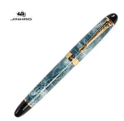 Jinhao X450 Fountain Pen Medium Nib Blue Marble