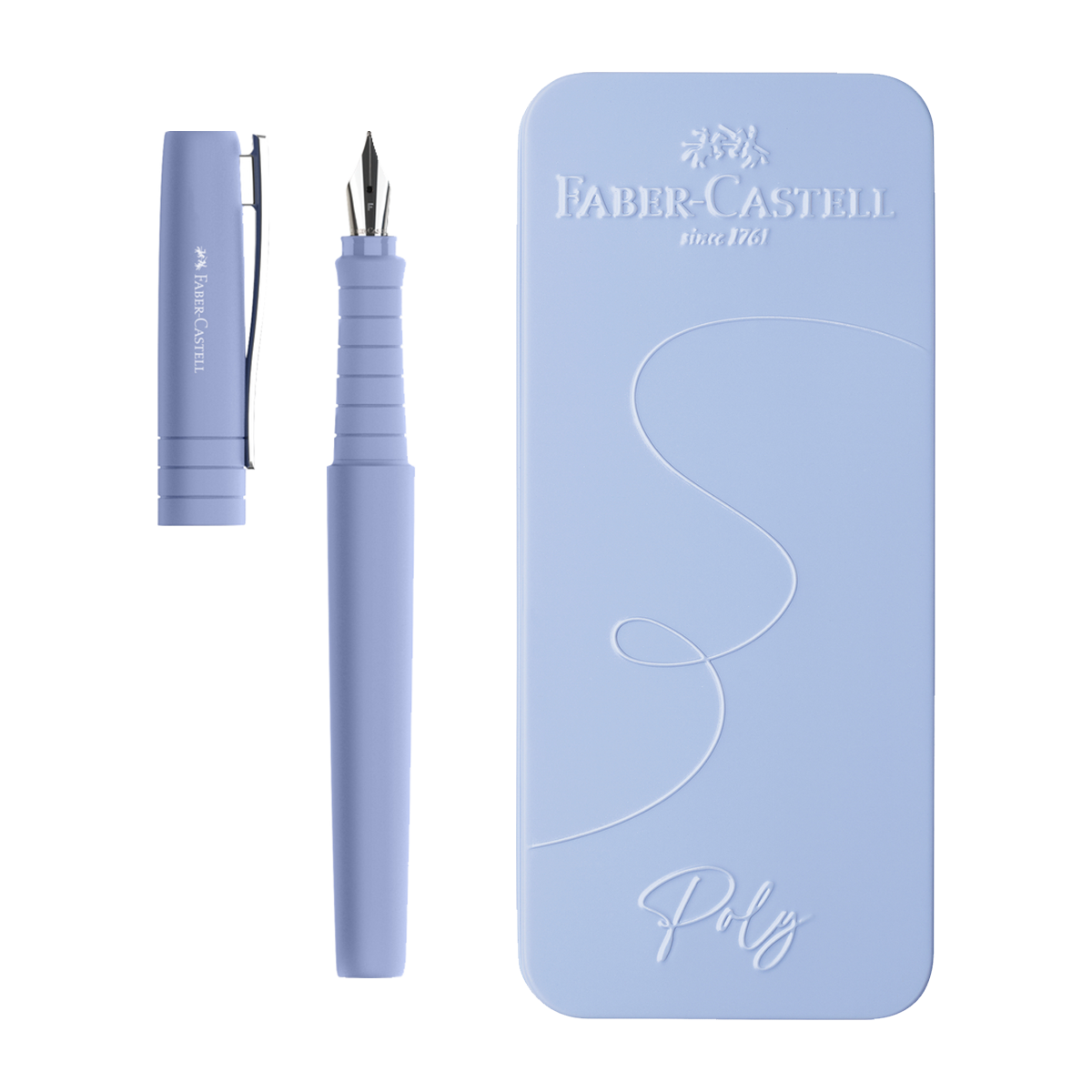 Faber-Castell Poly Ball Fountain Pen Fine Nib Purple