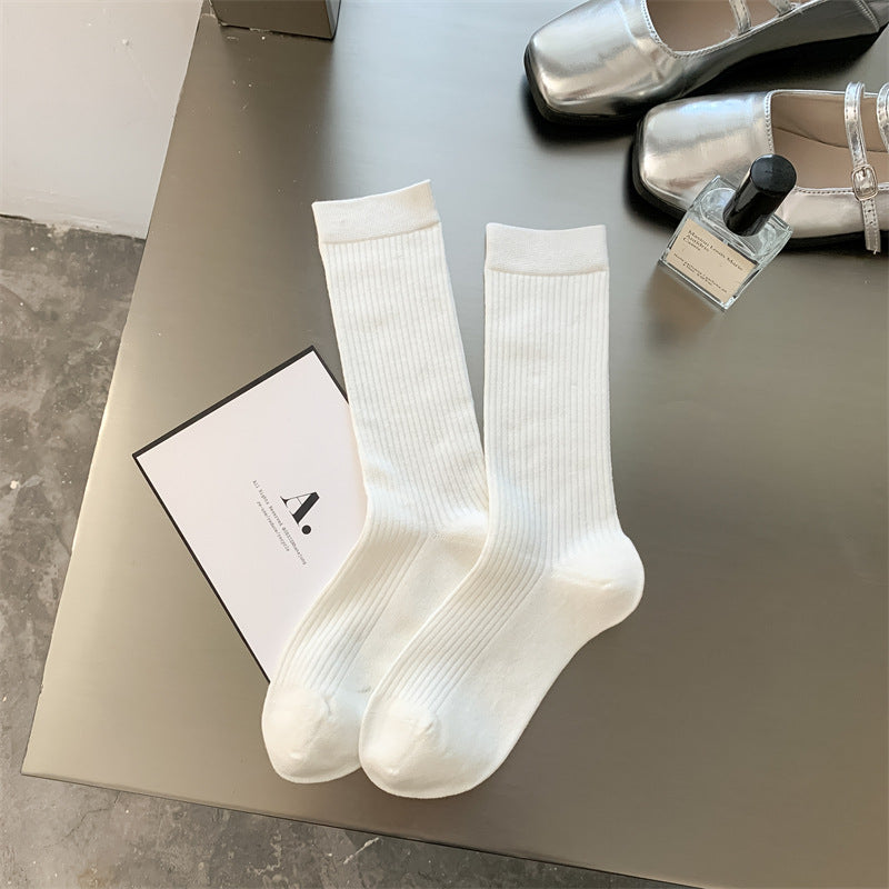 Women's Cotton Ruched Scrunchy Crew Socks| 6-Pack