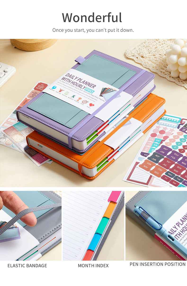 Daily Planner with Hourly PRO Schedule & to-do List – A5