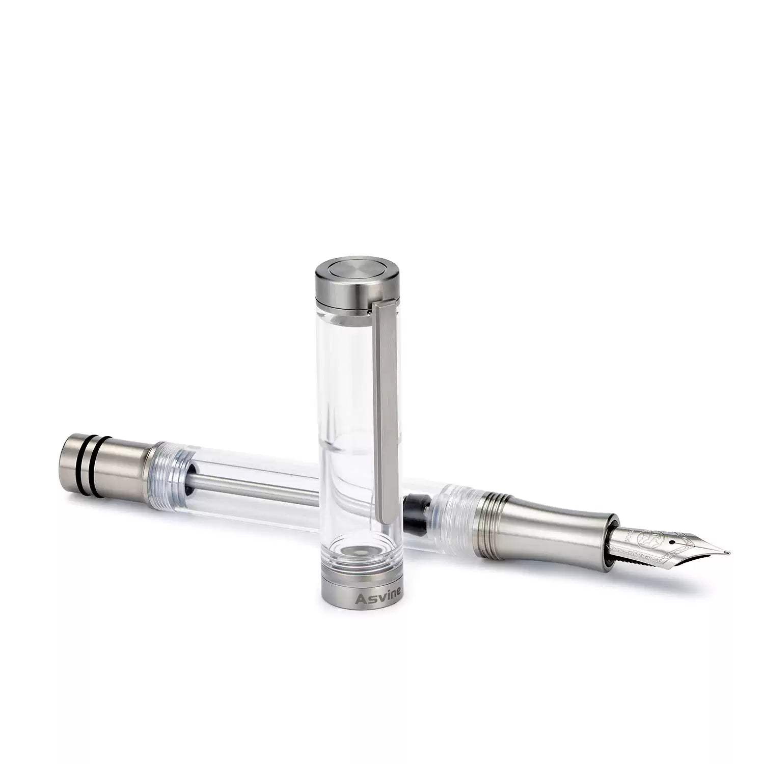 Asvine V200 Titanium Fountain Pen Vacuum Filling Iridium Nib