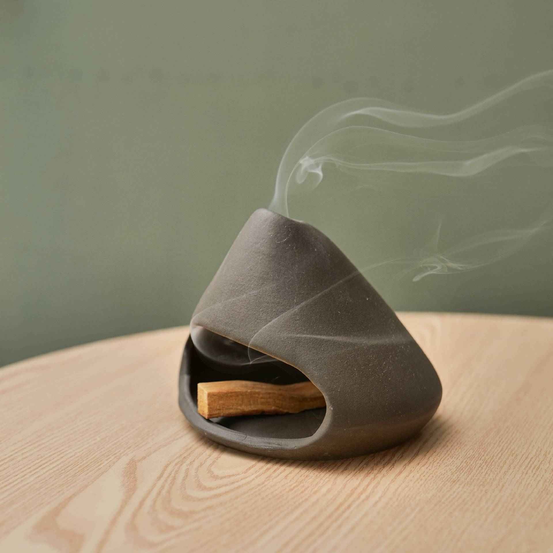 Ceramic Palo Santo Holder Burner Mini Chiminea (White/Black/Red)