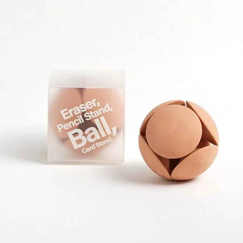 HMM Eraser Ball Pencil StandCard Holder Pink