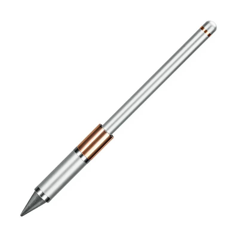 GNASEET Inkless Eternal Pen – Magnetic Fidget Cap, Metal Body | 148x7.5mm | Gold / Silver / Blue / Black Silver