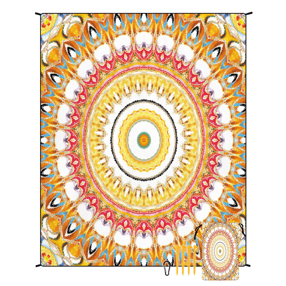 Bohemian Beach Mat & Outdoor Picnic Blanket – Waterproof 220 x 180cm