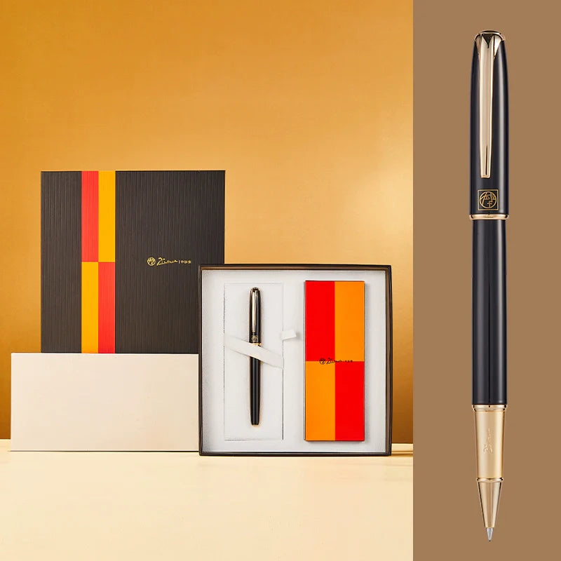 Pimio R16S Luxury Metal Ballpoint Pen Gift Set Gold Black