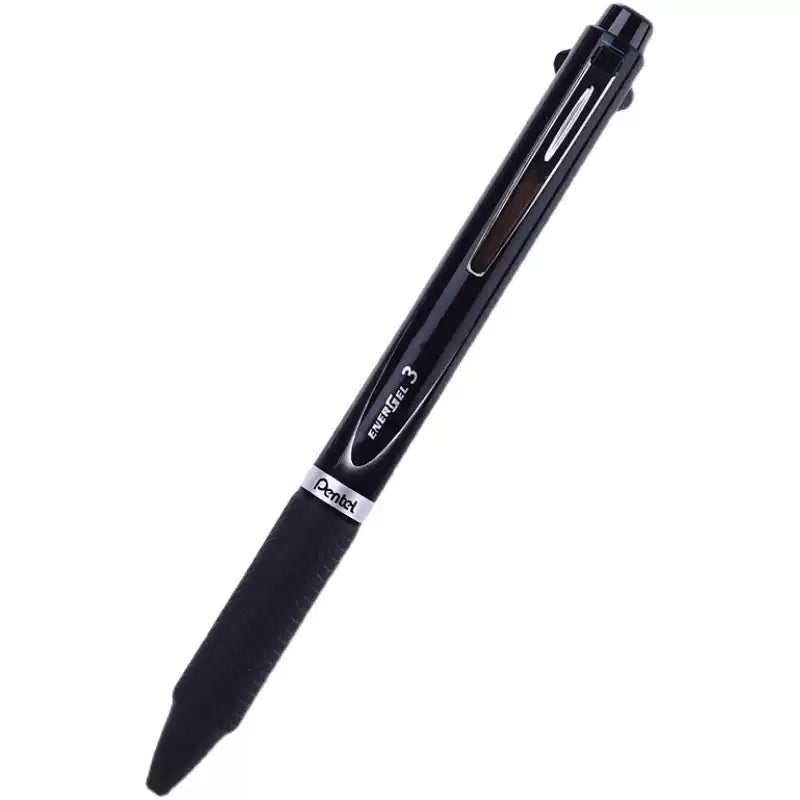 Pentel EnerGel 3 Multi-Function,3-Ink Gel Pen, (0.5mm) Dark Grey