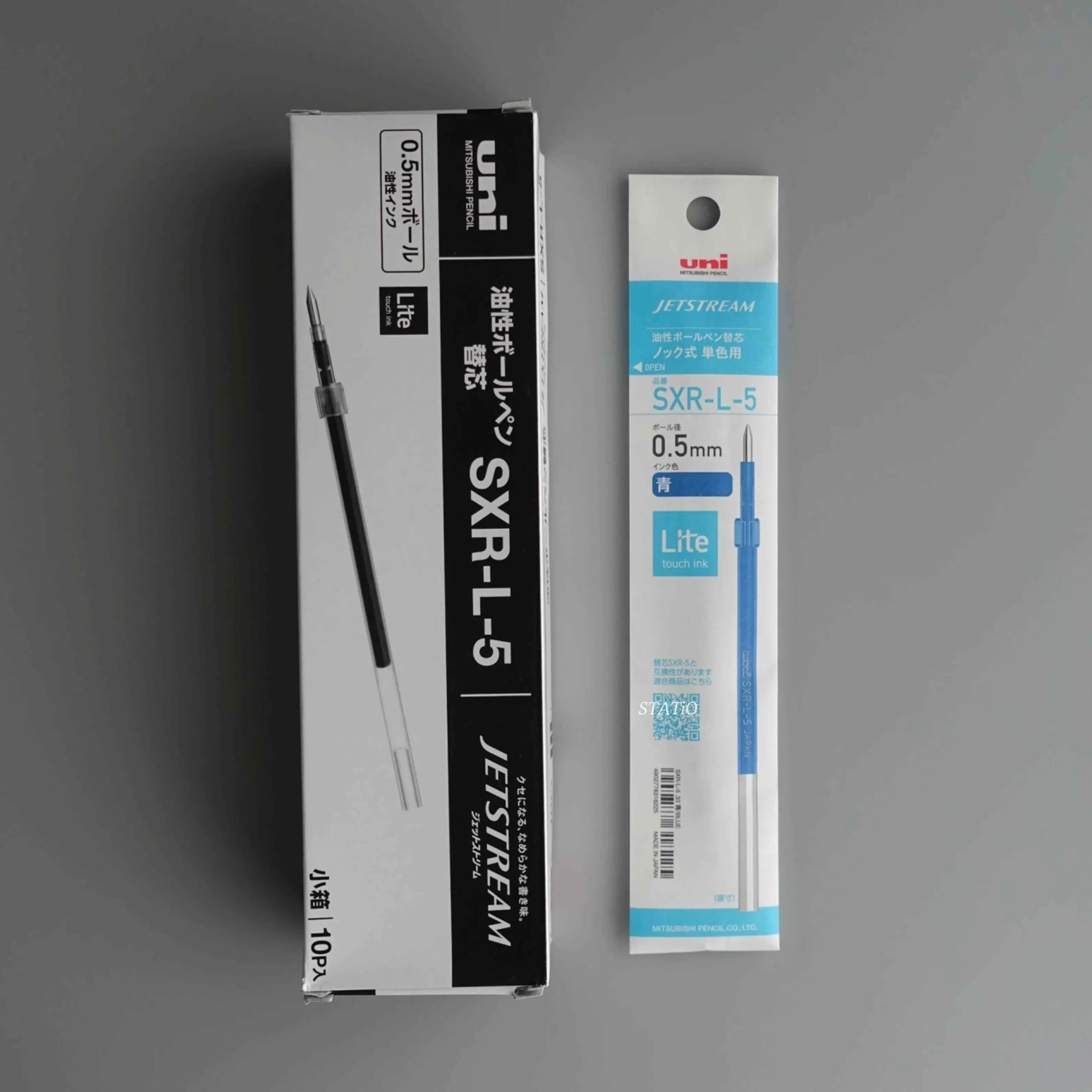 Uni Jetstream SXR-L-5 Lite Touch Ink Pen Refill 0.5mm 10 Pack Blue
