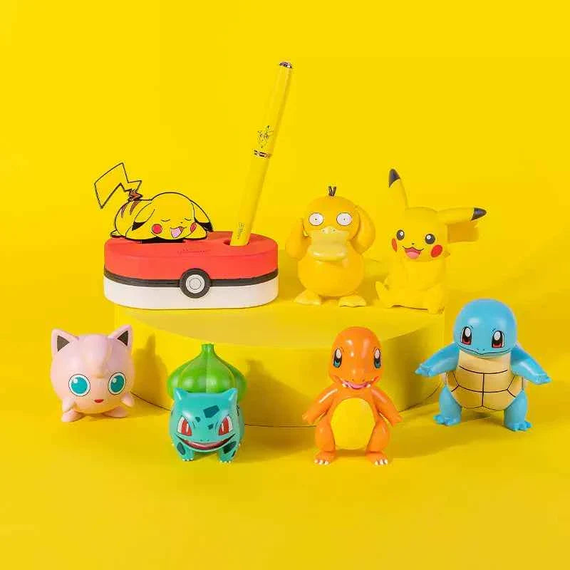 Pimio Pokemon Pikachu Fountain Pen with Stand & Gift Box Yellow 6