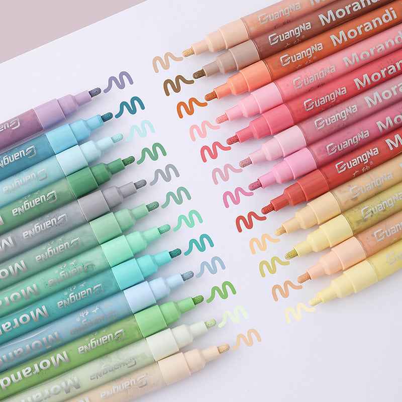 Guangna Morandi Acrylic Paint Pens Fine Tip (1-2mm) 24 Colors