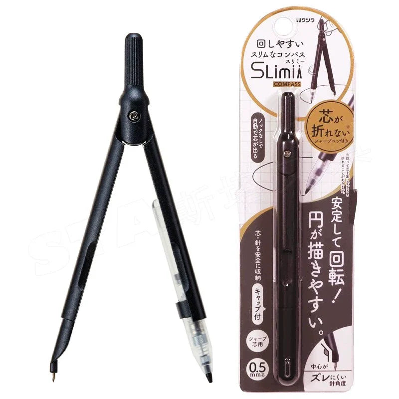 Kutsuwa Slimy Compass with Mechanical Pencil 0.5 mm White