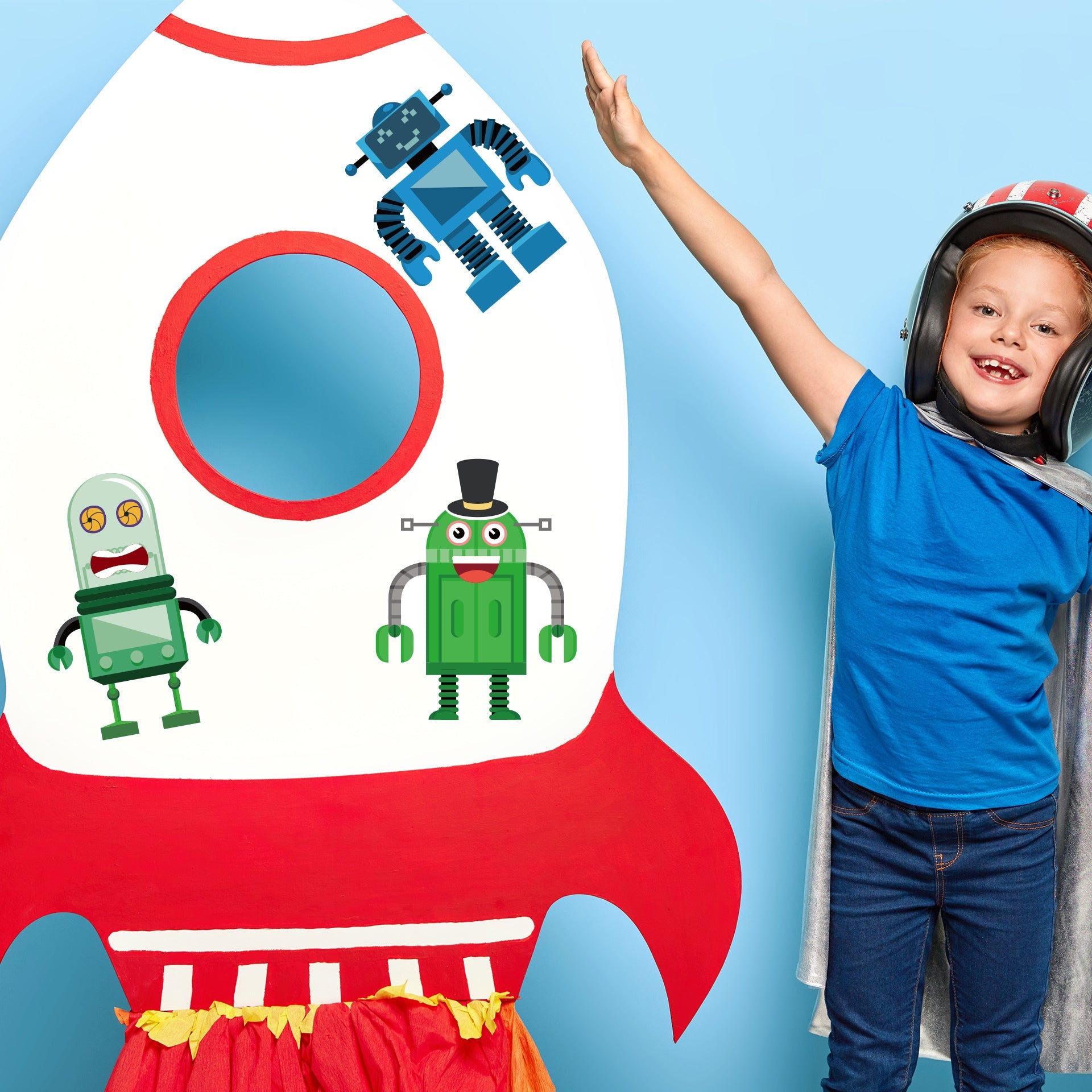 Make a Face Robot Stickers for Kids 24 Sheets