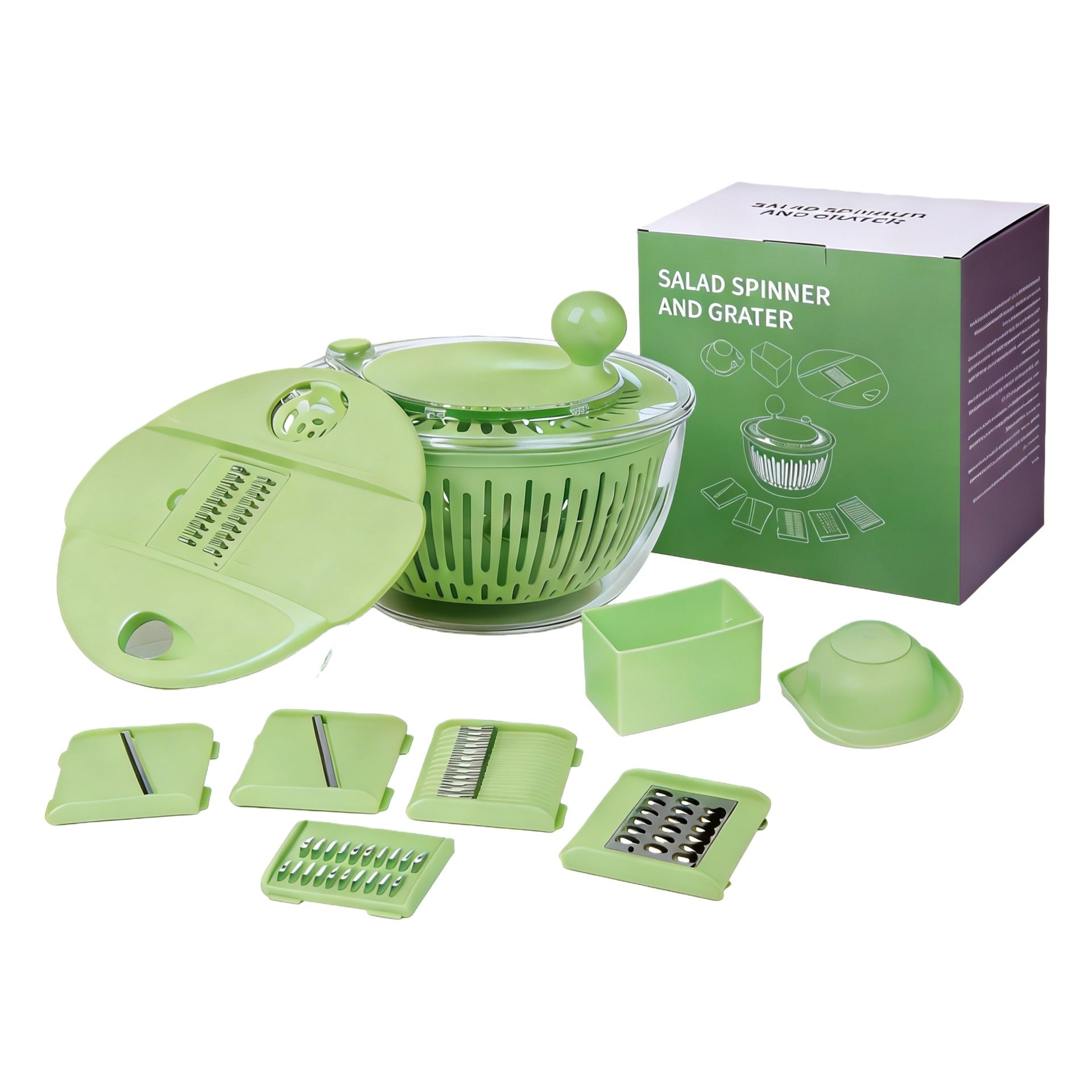 Multifunctional Salad Spinner & Vegetable Slicer