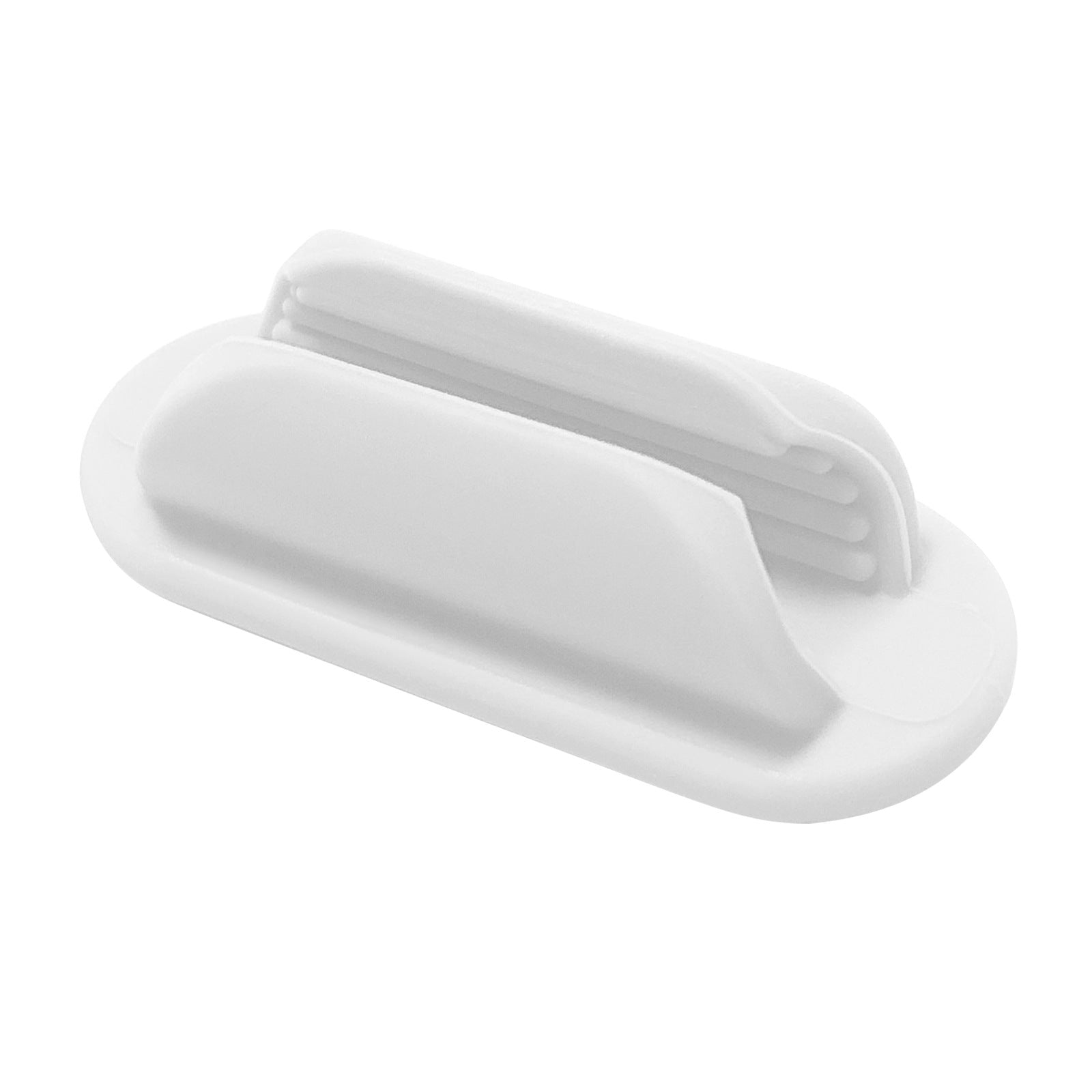 Silicone Pen Pencil Holders with Adhesive Pads for Desk 10 Pack White